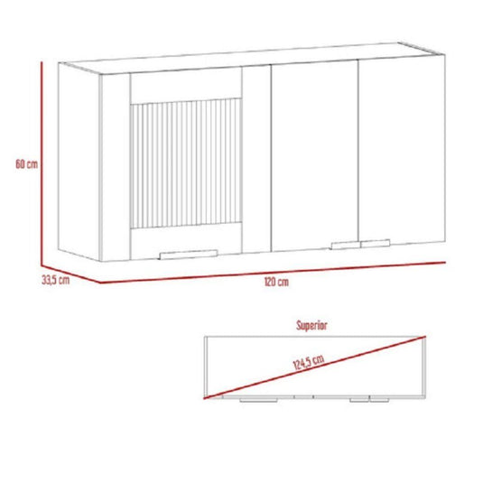 Combo Para Cocina Kalahari, , Incluye Gabinetes Superior, Gabinete Inferior y Alacena