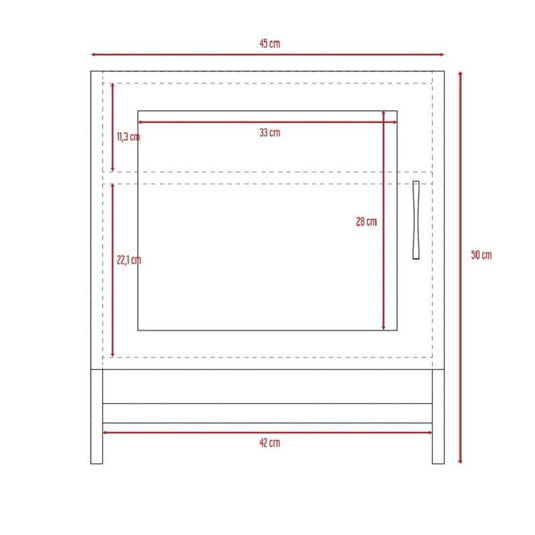 Gabinete de Baño Aqua, Beige y Blanco, Incluye Espejo X2