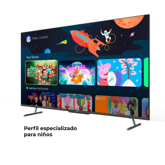 Tv Kalley 43"con sistema Google TV, pantalla 4K-UHD, tecnología QLED