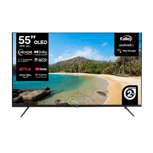 Tv Kalley 55" con Sistema Android TV QLED