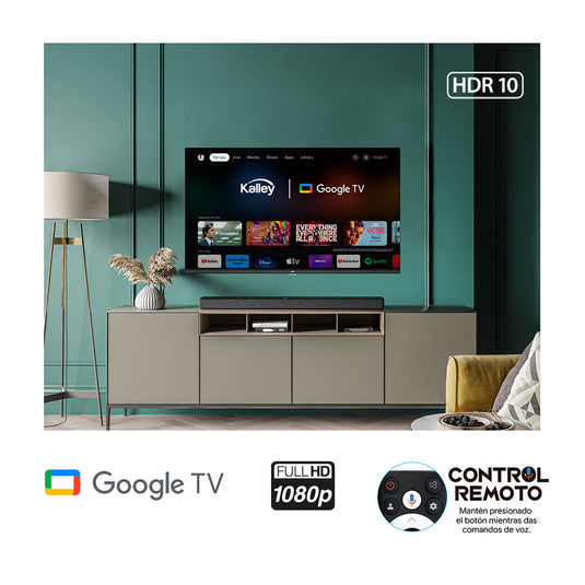 Televisor Kalley 32" Pulgadas Smart TV Google Full HD