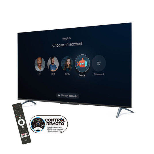 Televisor KALLEY 50 pulgadas 4K UHD Smart TV Google - QLED