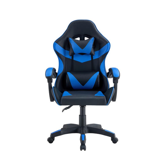 Silla Gamer BMG-17, Negro y Azul, con Cómodo Espaldar y Rodachines