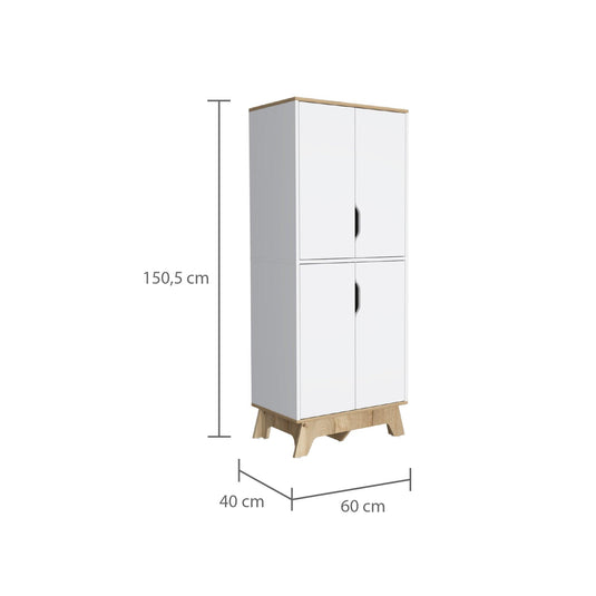 Alacena Z60, Blanco Marqueza y Duna, Con Amplia Capacidad de Almacenamiento ZF