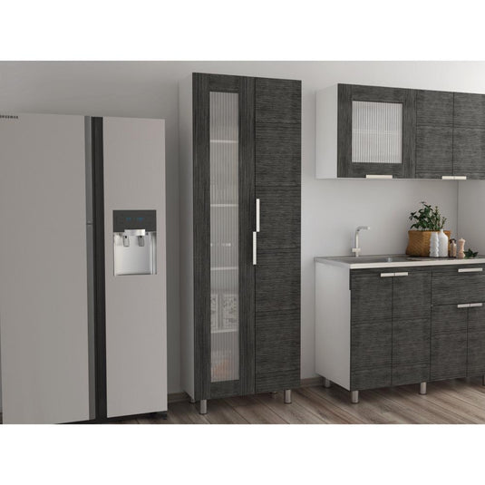 Mueble Alacena Fendi, Roble Gris