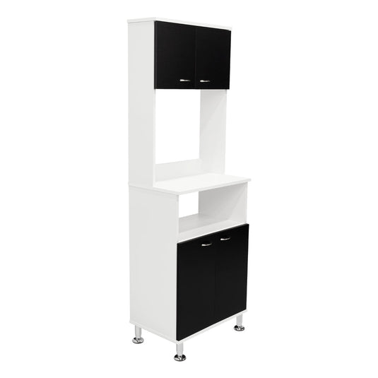 Mueble Alacena Fenix Blanco, Wengue y Negro