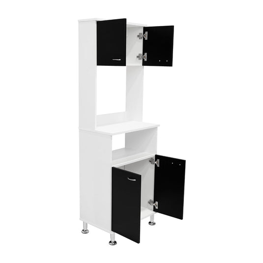 Mueble Alacena Fenix Blanco, Wengue y Negro