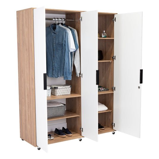 Combo Para Habitación Gennesi, Incluye Closet - Cama - Organizador - Mueble tocador - Mesa de Noche