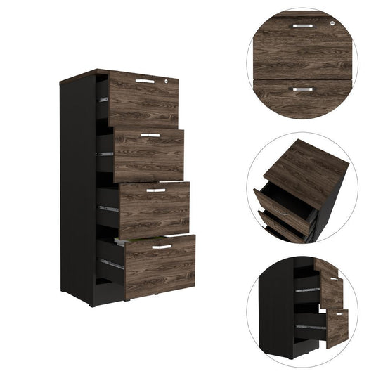 Archivador Alto Home Office 4 Cajones