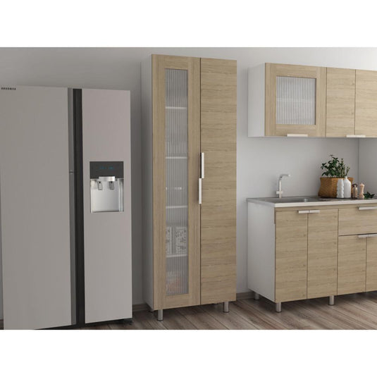 Mueble Alacena Fendi, Rovere y Blanco