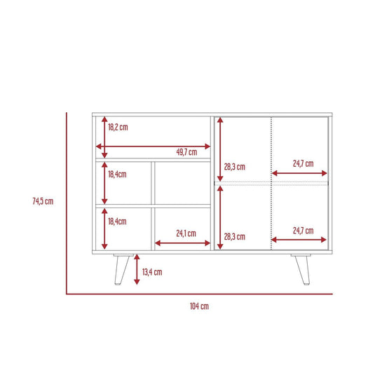 Combo Para Sala Candela, Incluye Recibidor y Mueble Bar