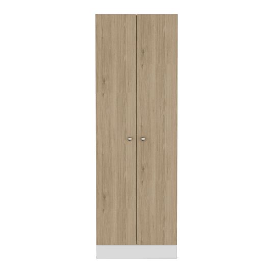 Armario alto de cocina Z-60, Blanco y Rovere, Cuenta con Cinco Entrepaños y Dos Puertas Batientes ZF