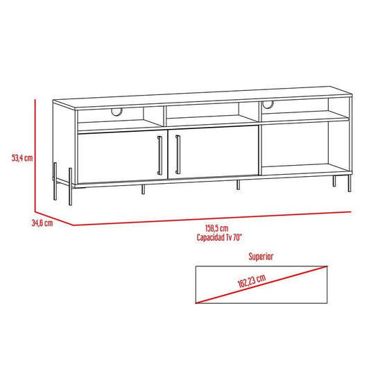 Combo Para Sala Togo, Incluye Mesa Tv y Bar