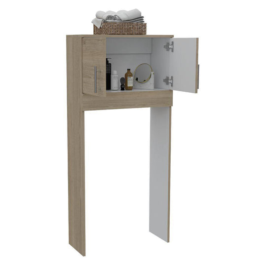 Gabinete de Baño Aqua, Beige y Blanco, con Dos Puertas Para Su Almacenamiento X2