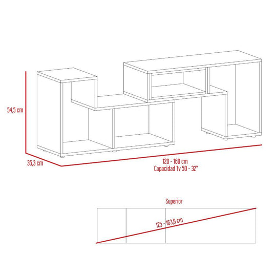 Rack para TV, Extensible Beijing, Wengue