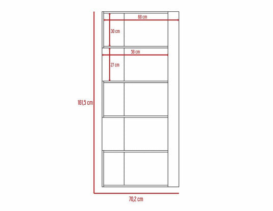 Combo para Sala, Ascher, Incluye Biblioteca, Mesa de Centro, Panel y Rack para TV, Beige y Blanco