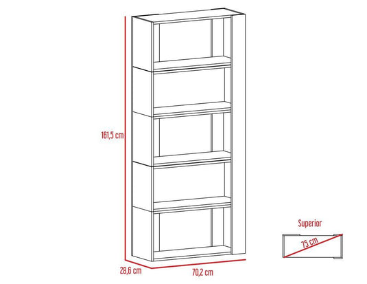 Combo para Sala, Ascher, Incluye Biblioteca, Mesa de Centro, Panel y Rack para TV, Beige y Blanco