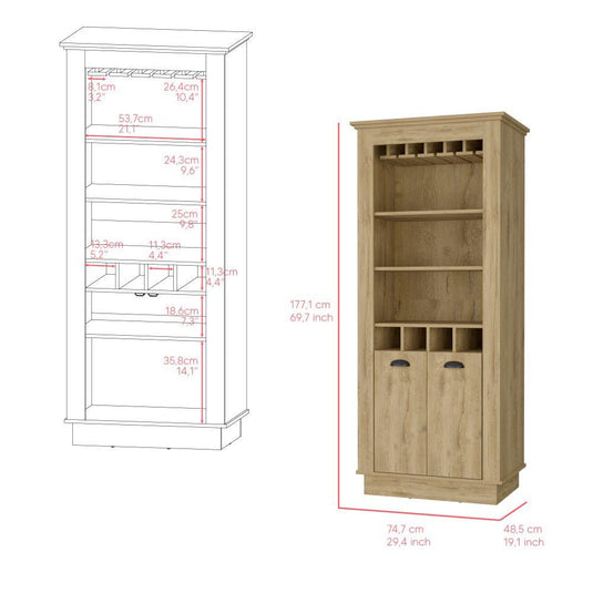 Mueble Bar Lafayette Macadamia