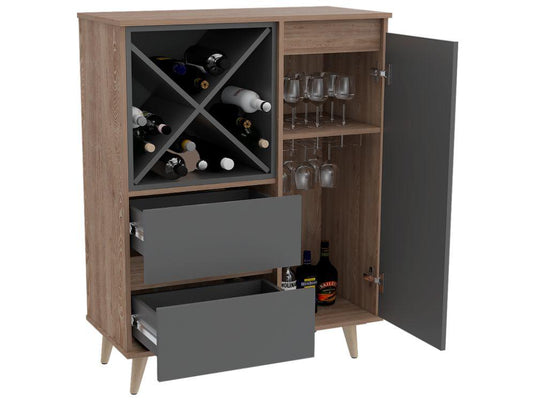 Mueble Bar Salem, Miel y Plomo