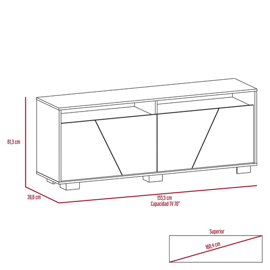 Combo Para Sala Baruk, Incluye Mesa Tv y Mesa de Centro