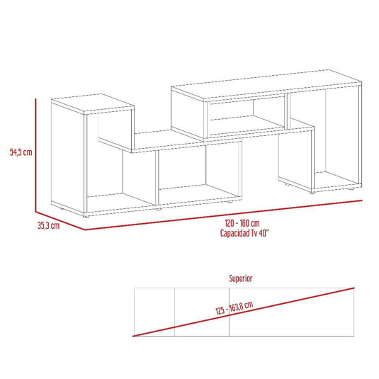 Combo Para Sala Venecia, Incluye Rack para TV y Mesa de Centro