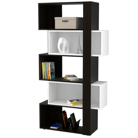 Combo Para Sala Capri, Incluye Biblioteca Cubo y Mesa de Centro