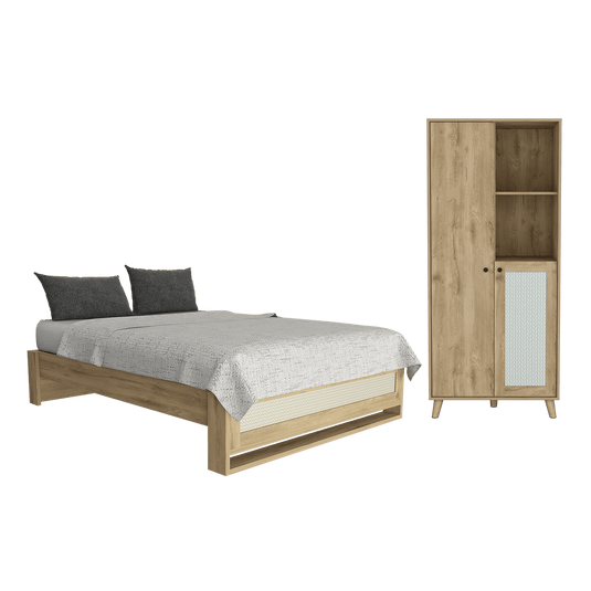 Combo para Habitación Vieno, incluye Cama y Closet