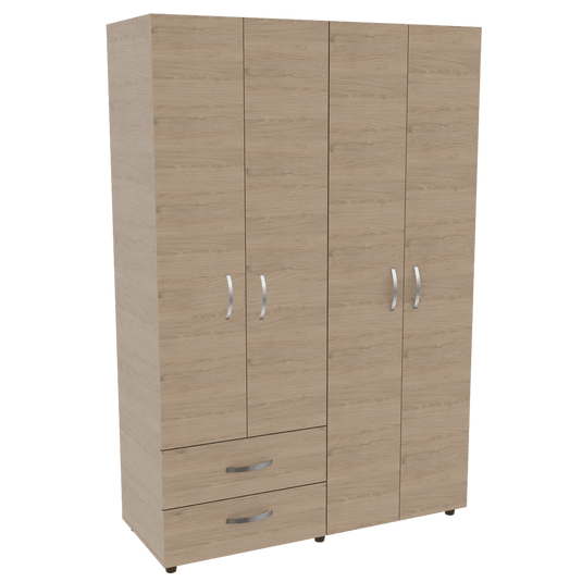 Armario Ankora Basic, Blanco y Rovere