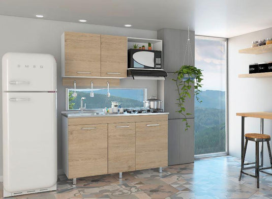 Cocina Miro, Blanco y Rovere