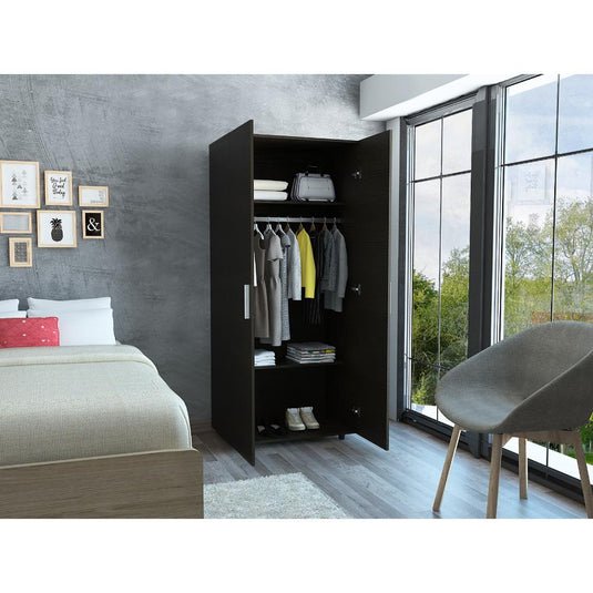 Armario Hogar Economico Especial, Wengue y Negro