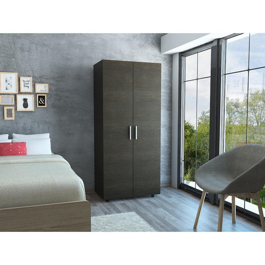 Armario Hogar Economico Especial, Wengue y Negro