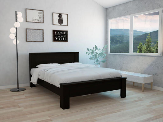 Cama Doble Cantabria, Wengue, Incluye Tendido de Tablas