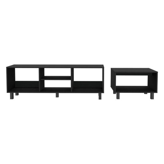 Combo para Sala Pity, Wengue, Incluye Rack para TV 65" y Mesa de Centro ZF