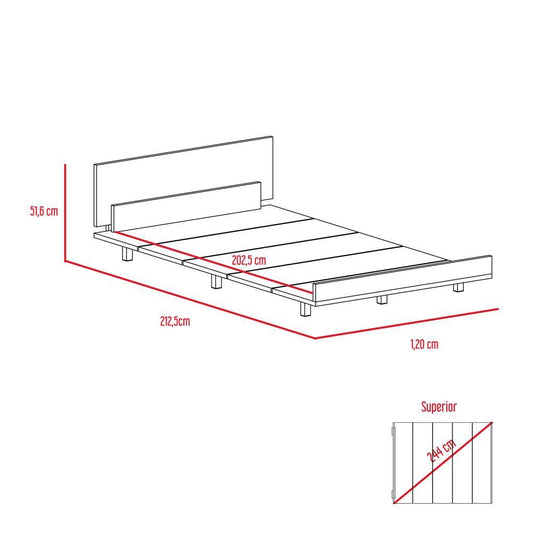 Cama 120 Kaia, Miel