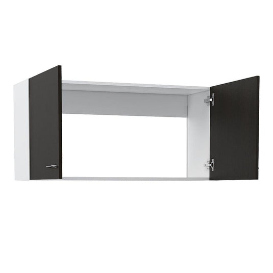 Vitrina de Pared Napoles, Blanco y Wengue ZF