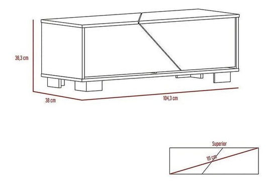 Mesa de Centro Fraktal, Miel y Habano