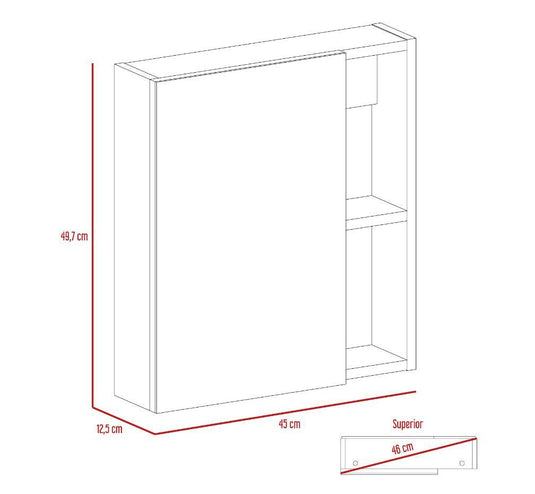 Gabinete de Baño Labelle, Amaretto