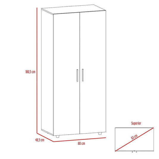 Combo Para Habitación Rambo, Incluye Armario y Cama Semi Doble