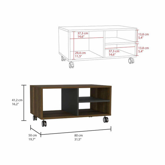 Mesa de Centro Classic, Caramelo y Wengue ZF