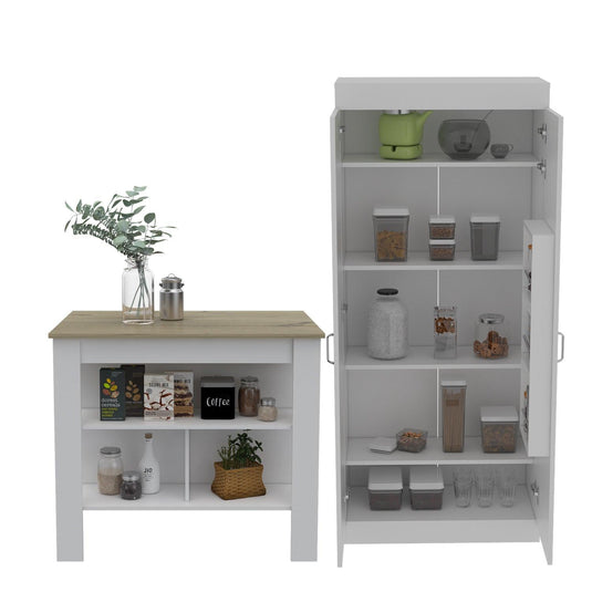 Combo Para Cocina Doha, Incluye Mueble Auxiliar y Alacena