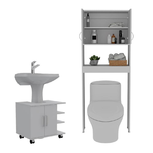 Combo Para Baño Siena Elemental, Incluye Gabinete De Baño Y Mueble Lavamanos