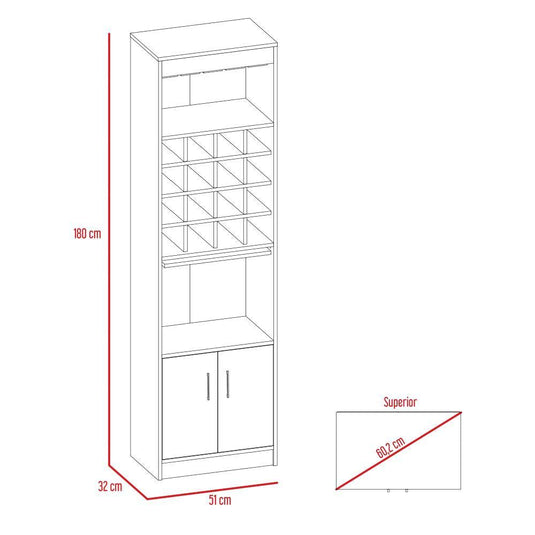 Combo Para Sala Agata, Incluye Bar, Arrimo y Mesa de Centro