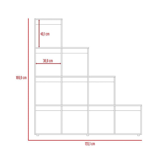 Combo Para Sala Stella, Incluye Rack para TV, Biblioteca Escalera y Mesa de Centro