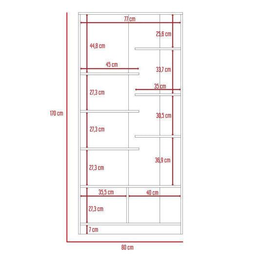 Combo Para Sala Luxies, Incluye Rack para TV, Biblioteca y Mesa de Centro