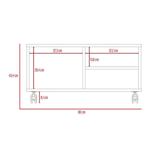 Combo Para Sala Leiah, Incluye Rack para TV, Vitrina y Mesa de Centro