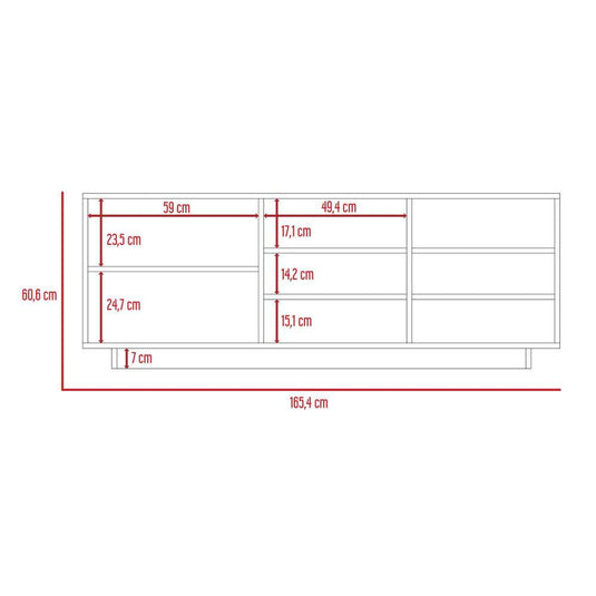 Combo Para Sala Amir, Incluye Rack para TV, Arrimo y Mesa de Centro