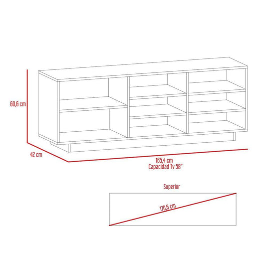 Combo Para Sala Zaire, Incluye Rack para TV y Bar