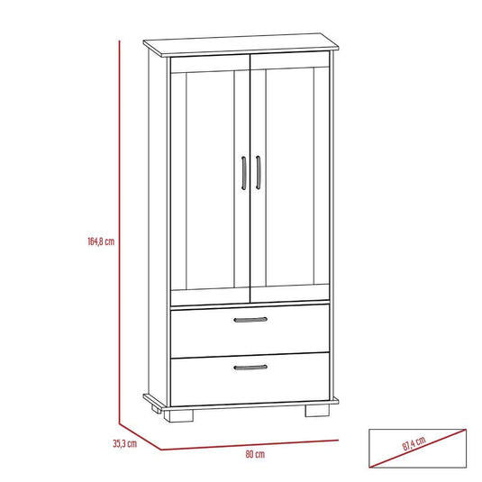 Combo Para Sala Luana, Incluye Rack para TV y Vitrina