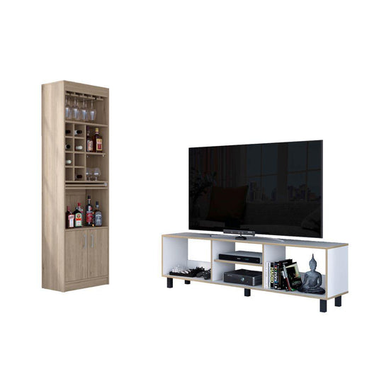 Combo Para Sala Palmira, Incluye Rack para TV y Bar