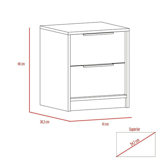 Combo Para Habitación Vesk, Incluye Cómoda y Mesa de Noche